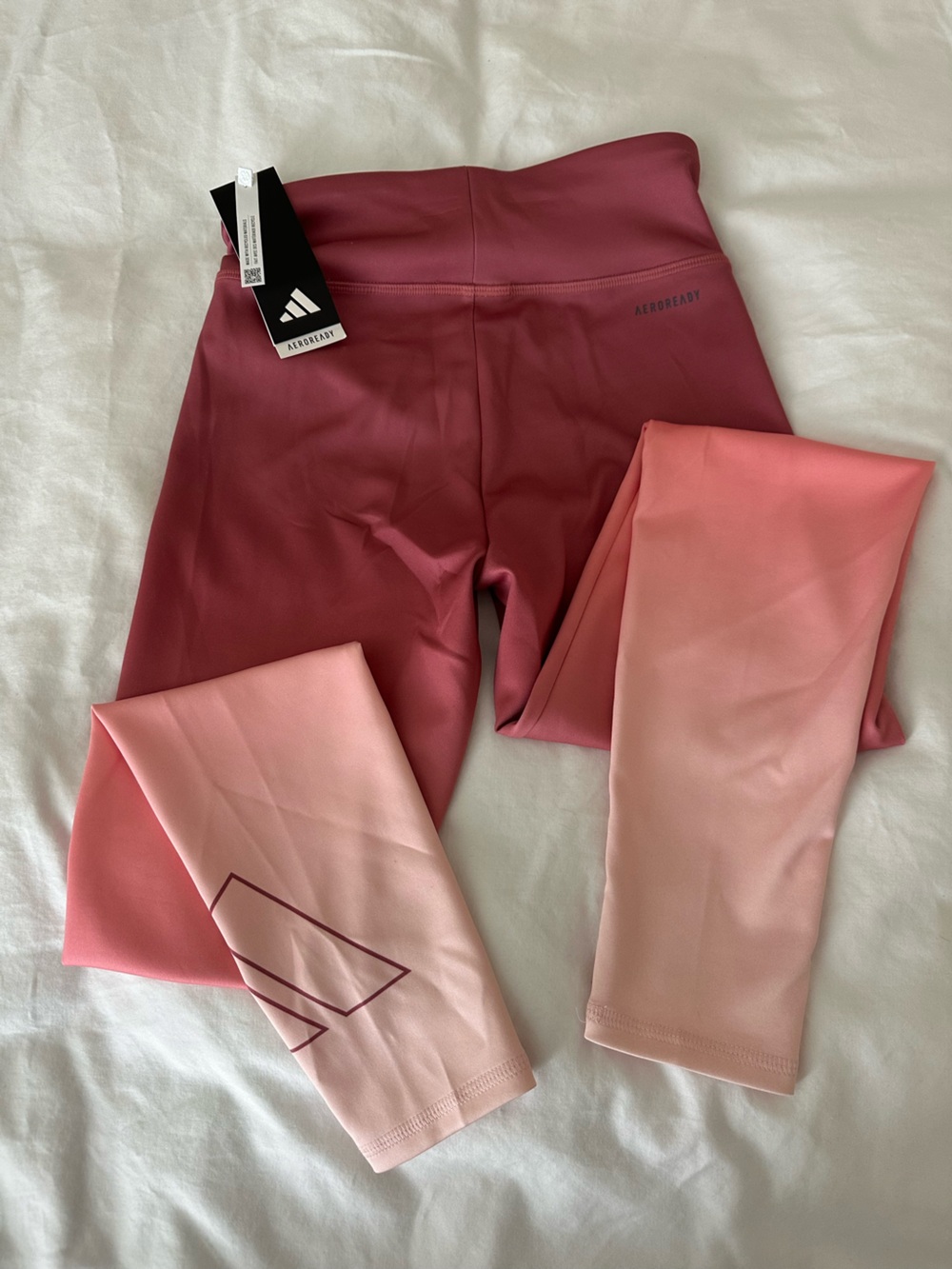 adidas Dusty Rose High-Waist girls Leggings - Picture 6 of 7
